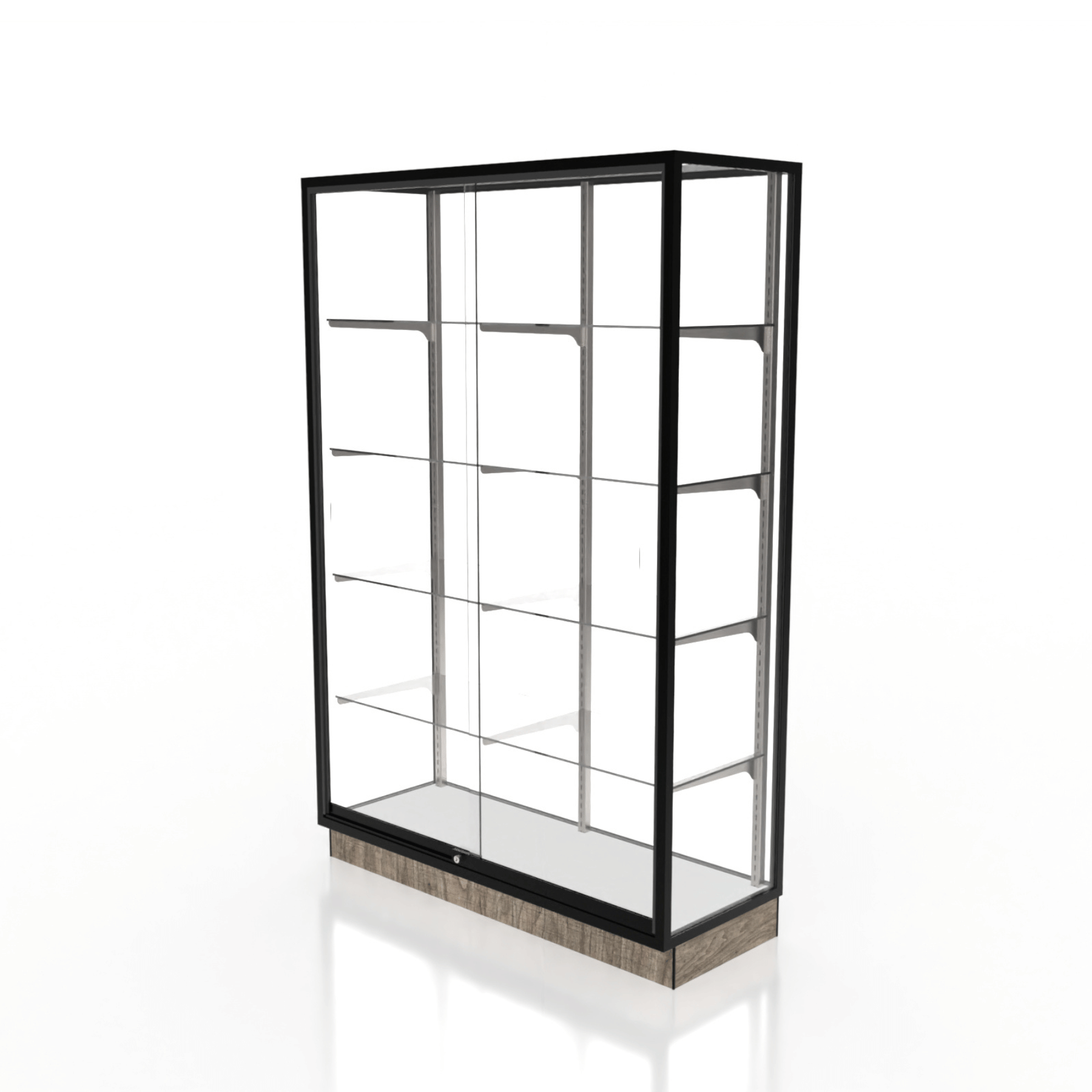 Full Style Glass Back Wallcase