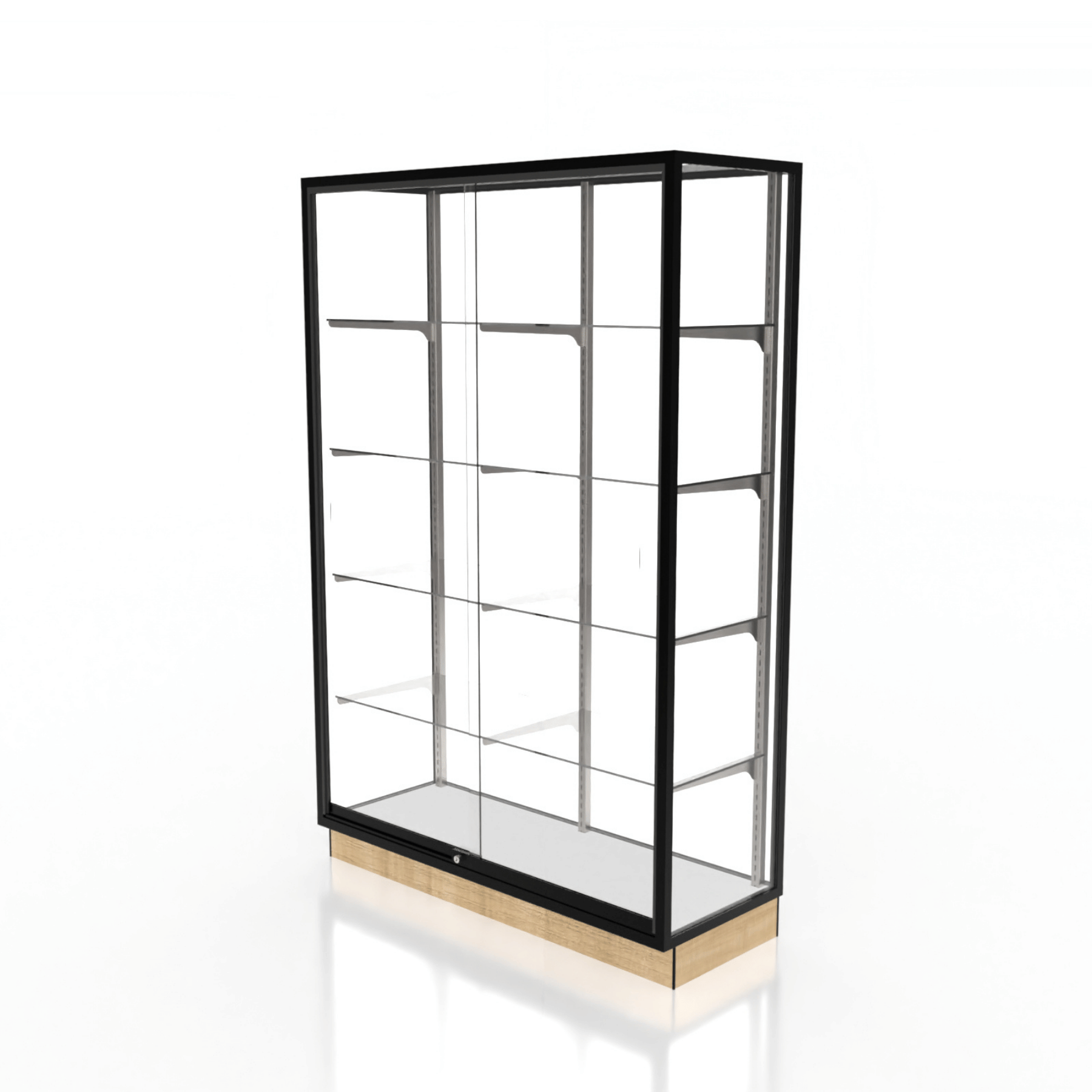 Full Style Glass Back Wallcase